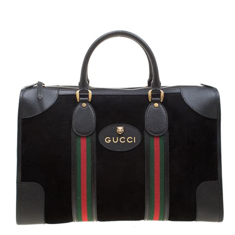 gucci black suede gold mirror|Gucci purses for women.